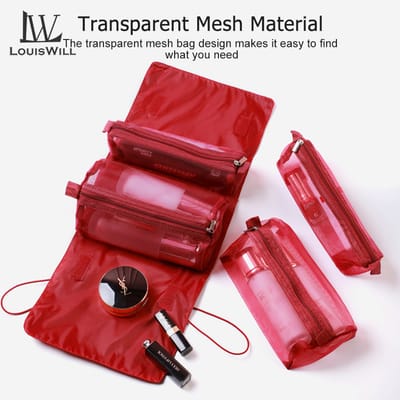 LouisWill Cosmetics Bag Cosmetics Item for Women Detachable Makeup Bags_img_1