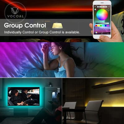 Vocoal LED Strip Lights RGB 60 150 LED_img_2