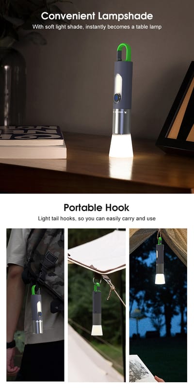 Auoyo light Keychain Torch Mini Telescopic Focusing light Strong Bright_img_11