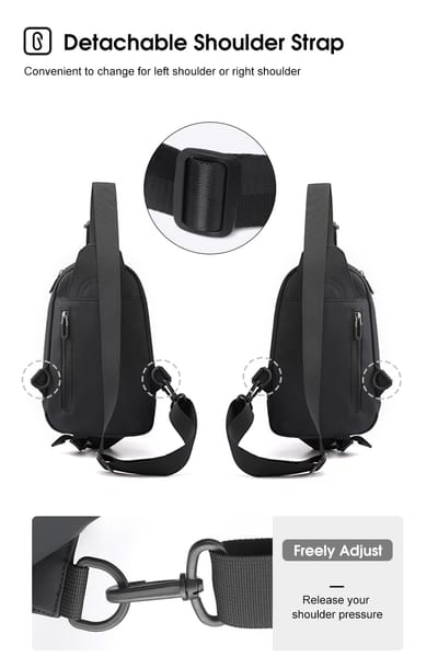 MENSPE Men Bag Nylon Chest Pack_img_8