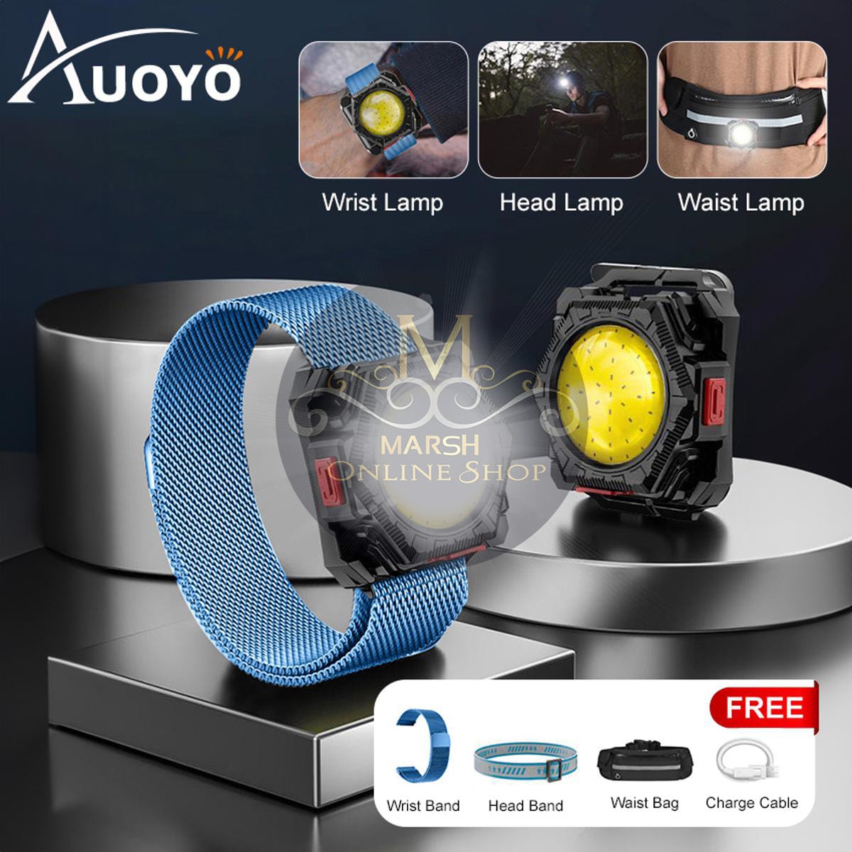 ๐ฐโ
Auoyo 3 in 1 COB Watch Shaped Rechargeable LED Lamp
