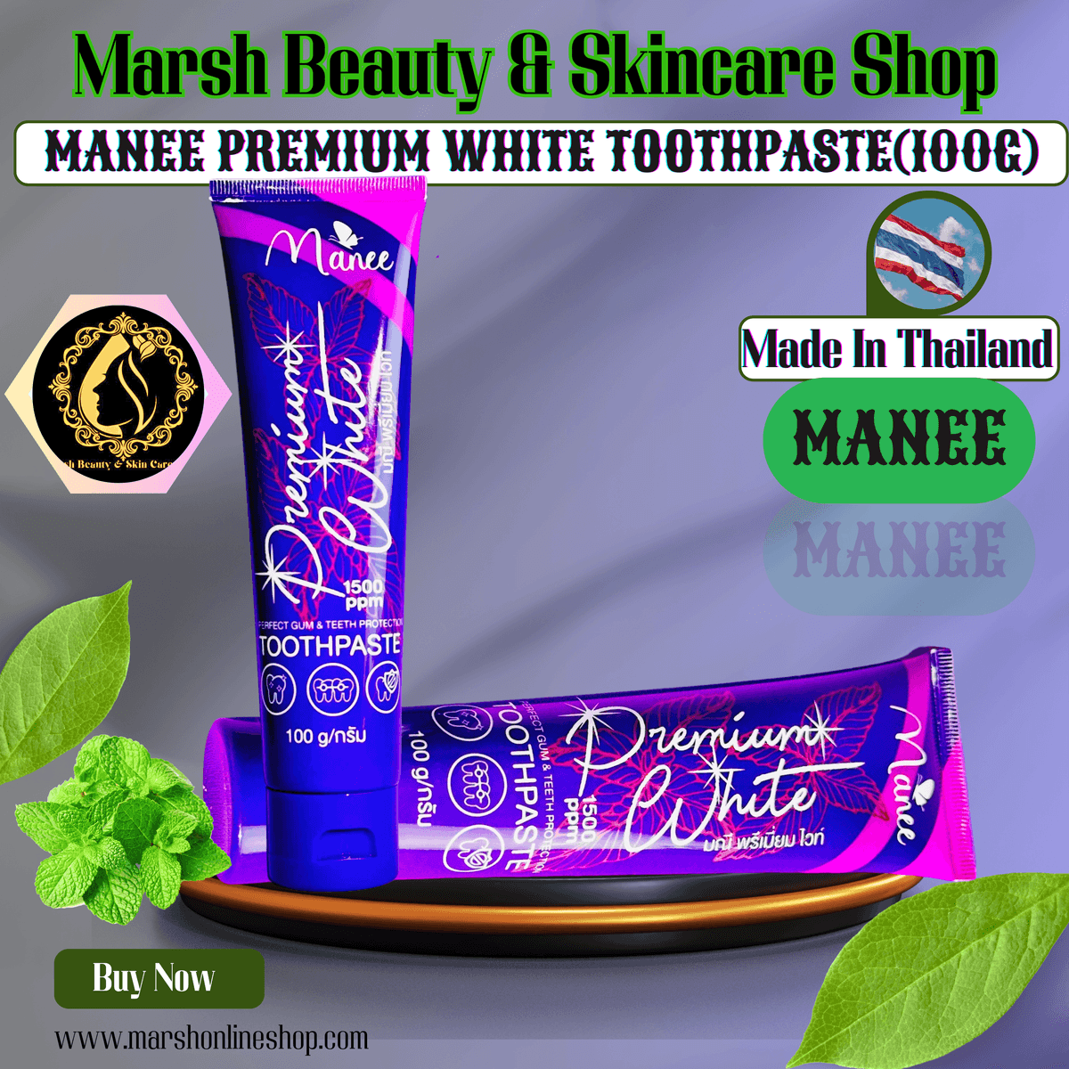 👉🔰MANEE PREMIUM WHITE TOOTHPASTE (100G)