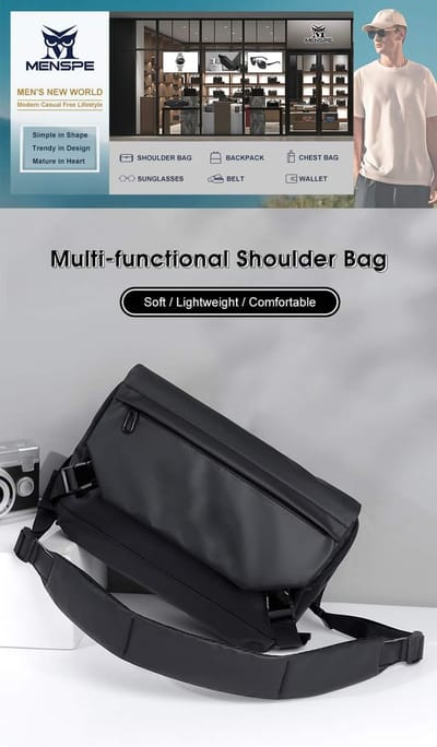 💥MENSPE Large Capacity Waterproof Chest Bag_img_13